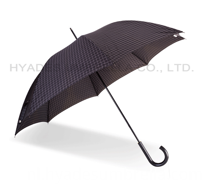 Minimalism Check Printed Straight Paraplu van Mens Minimalism Check Printed Mens Straight Umbrella